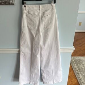 SPANX Women's White Wide Leg Jeans